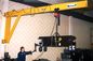 Sarı ASTM Spesifikasyonunda 360 derece Dönüşlü Duvar Tipi Pergel Vinç Kapasitesi 1 ton